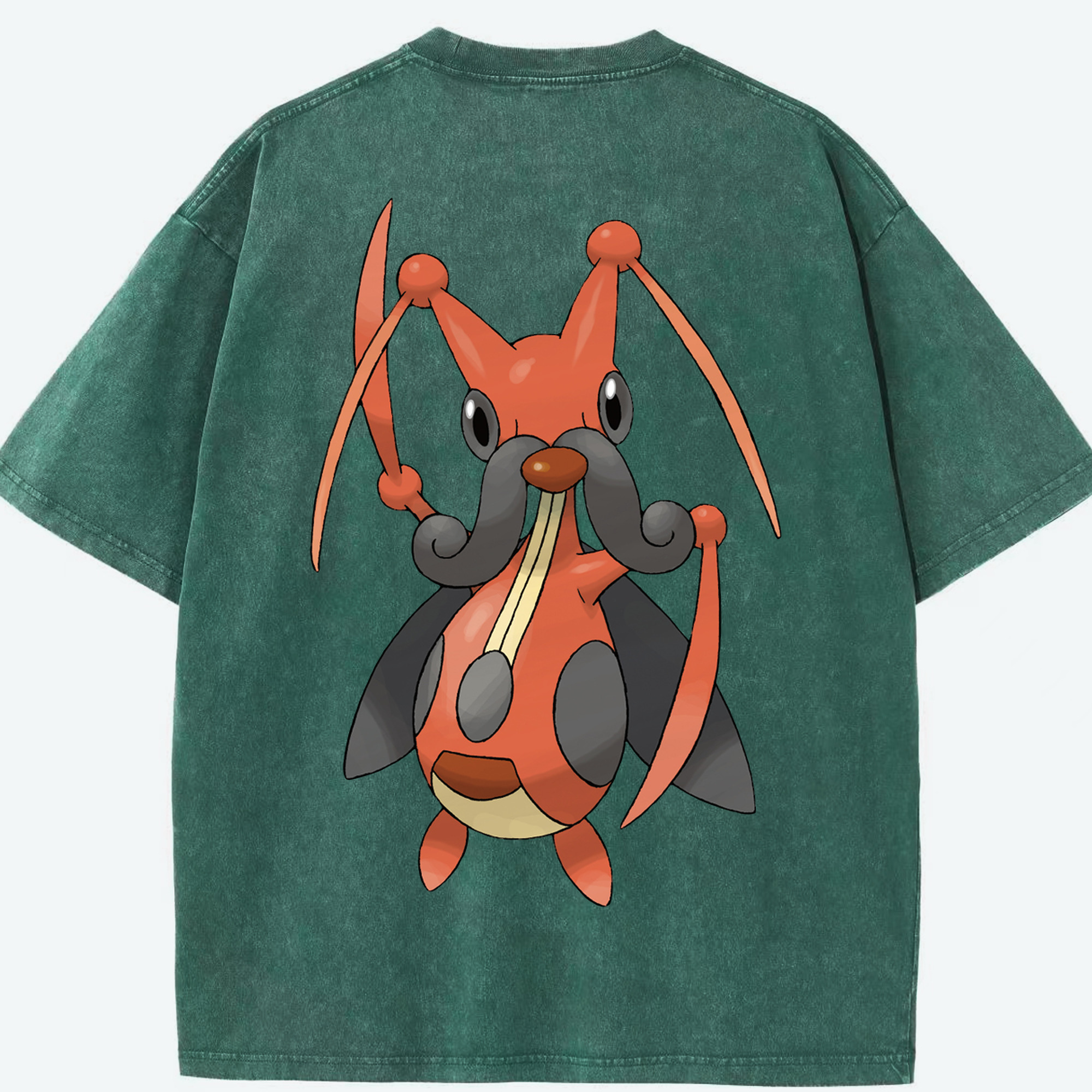 （画像用） ポケットモンスター Pokémon 綿100% ヴィンテージ風 半袖Tシャツ（背面プリント）